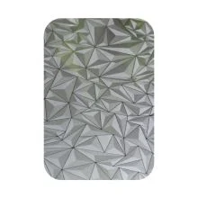 Customized Width AISI 304 4Ftx8Ft 3D Rhombus Pattern Embossed Finish Stainless Steel Sheet
