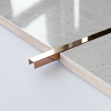 Decorative Wall Trim 304 Mirror Stainless Steel Tile Trim U Shape in PVD Gold Color Coated